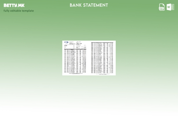 модерен стил Филипини PNB страници банкарски извод Ексел шаблон